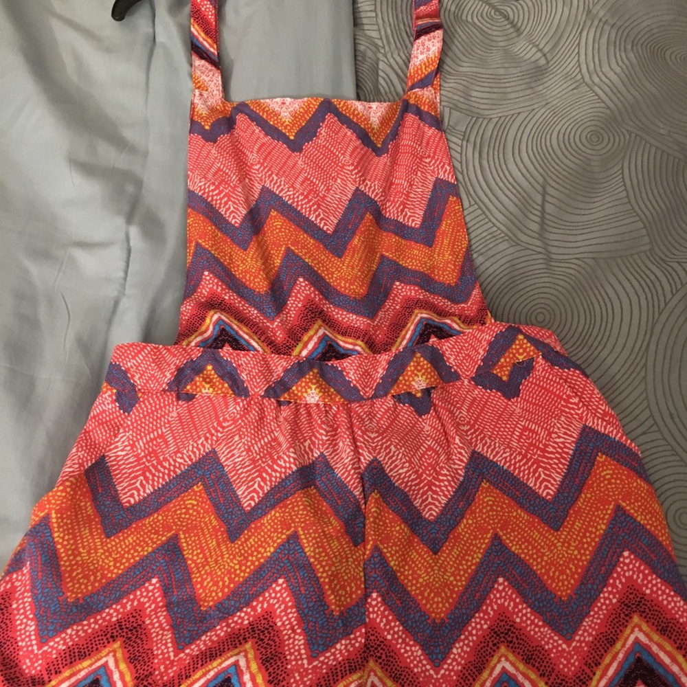 Women multi colored mini jumpsuit